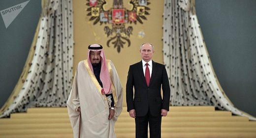 Putin, Saudi King Salman bin Abdulaziz Al Saud
