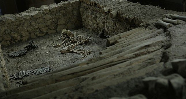 Male skeleton in Turkey