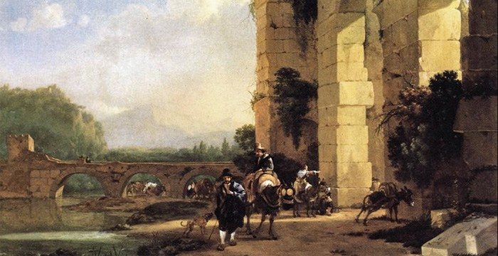 18th century Italian landscape painting