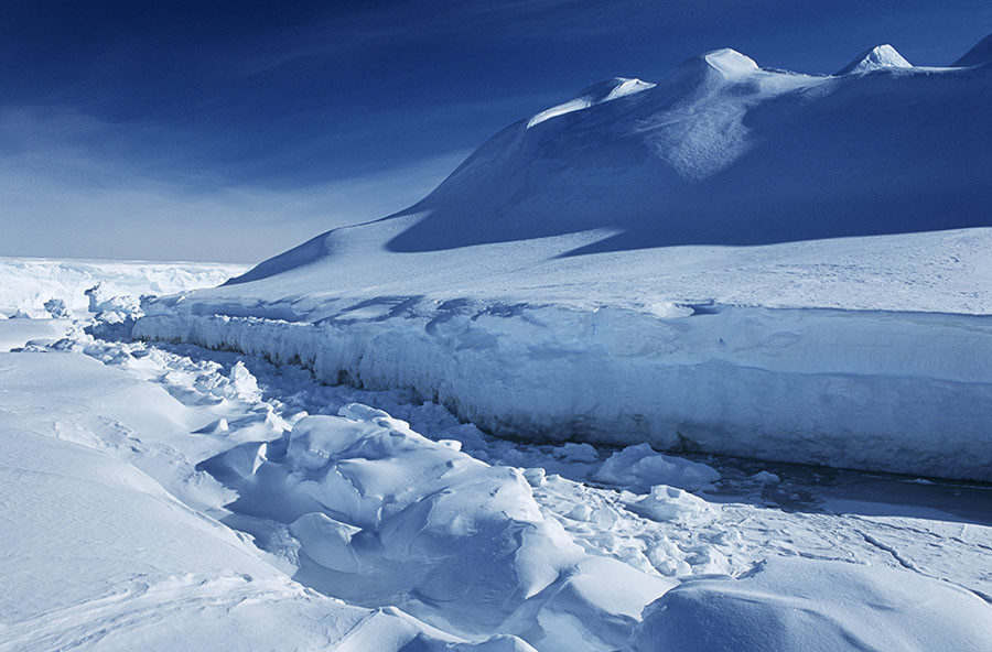 Click to enlarge antarctic ice shelf