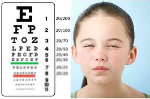 nearsighted girl