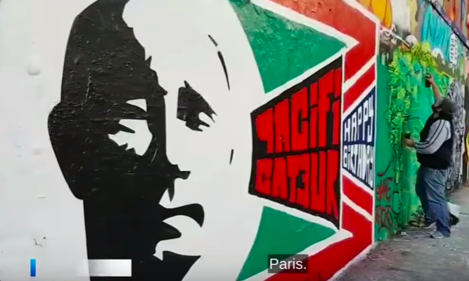 putin graffiti