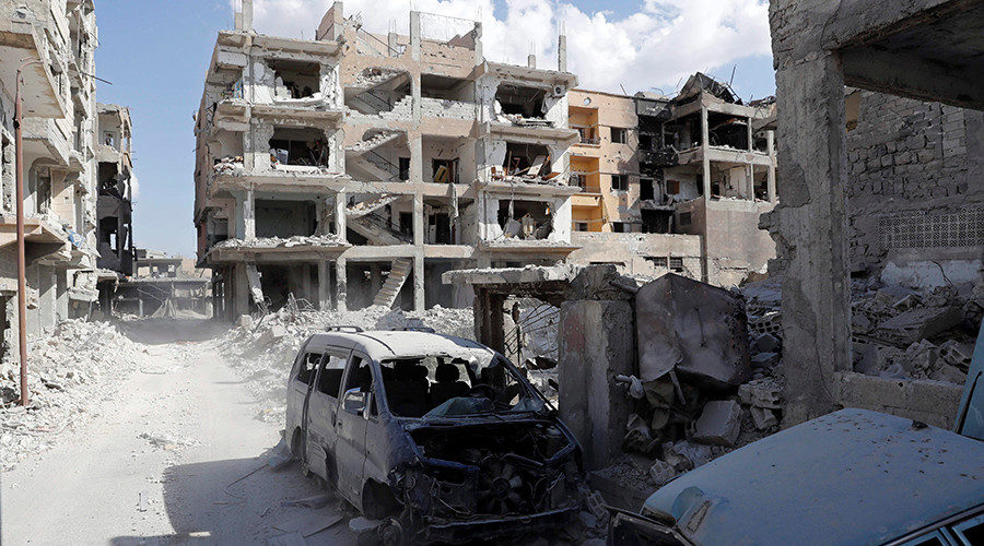 A view of Raqqa's Old City, Syria