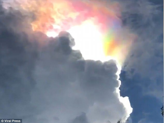 Fire rainbow over Thailand