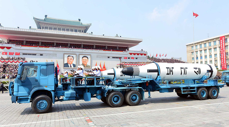 North Korea missile military parade