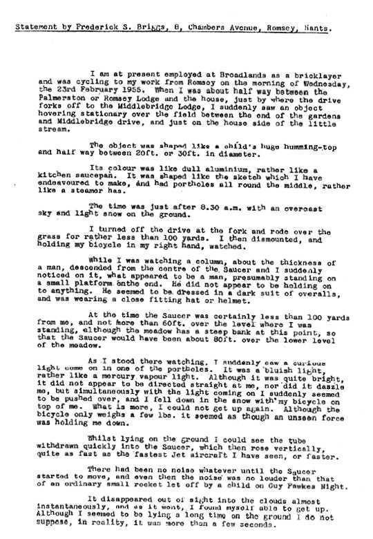 mountbatten ufo statement