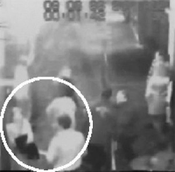 Jane Rimmer talking to the mystery main security footage