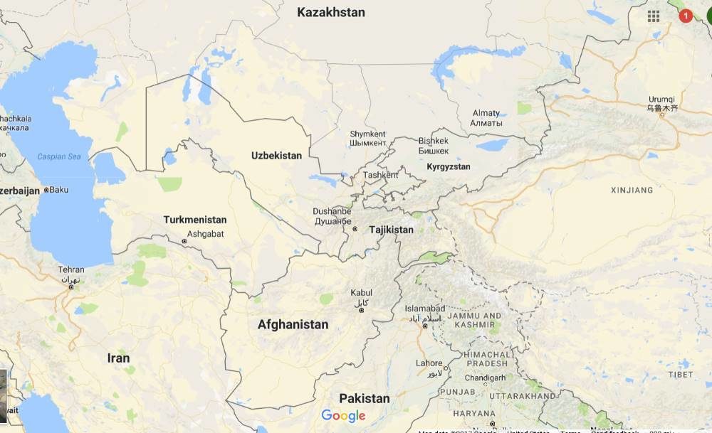 Google карта узбекистан