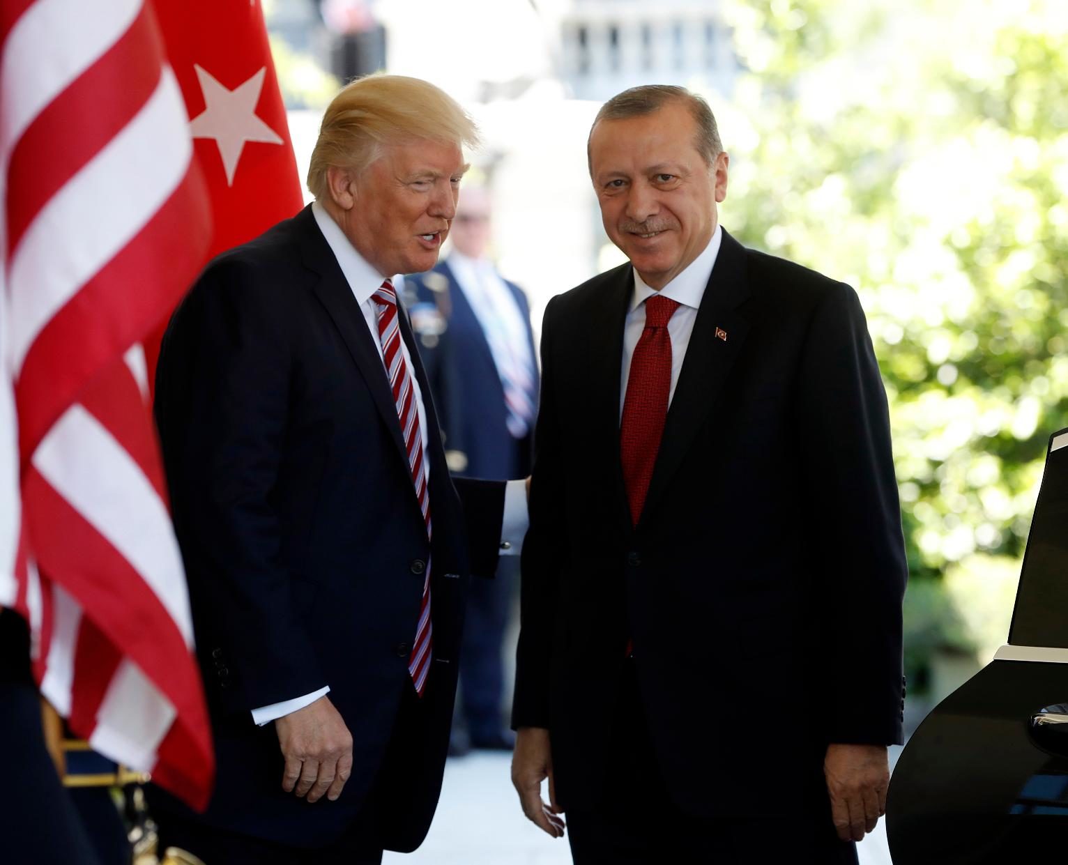 Donald Trump and Recep Tayyip Erdoğan
