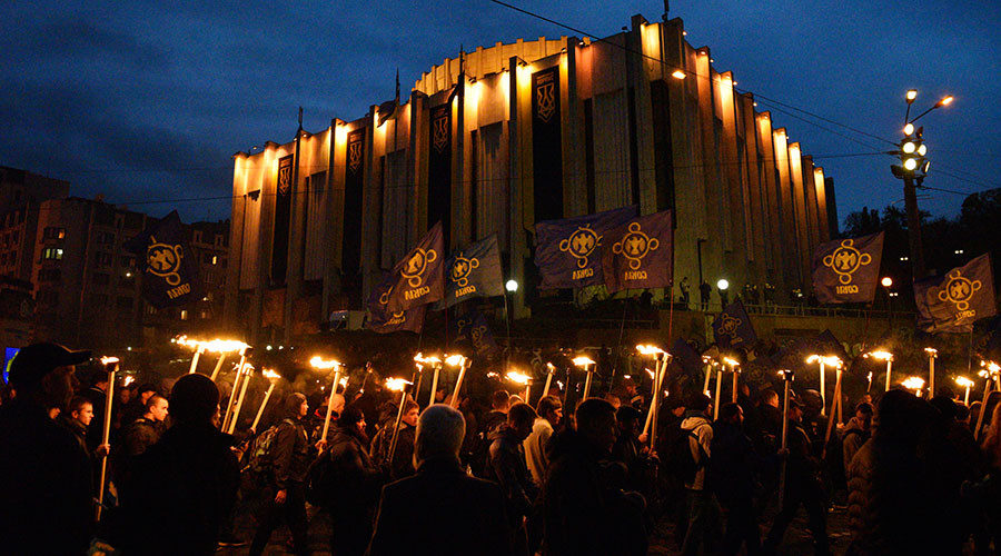 Ukraine neo nazi nationalist march