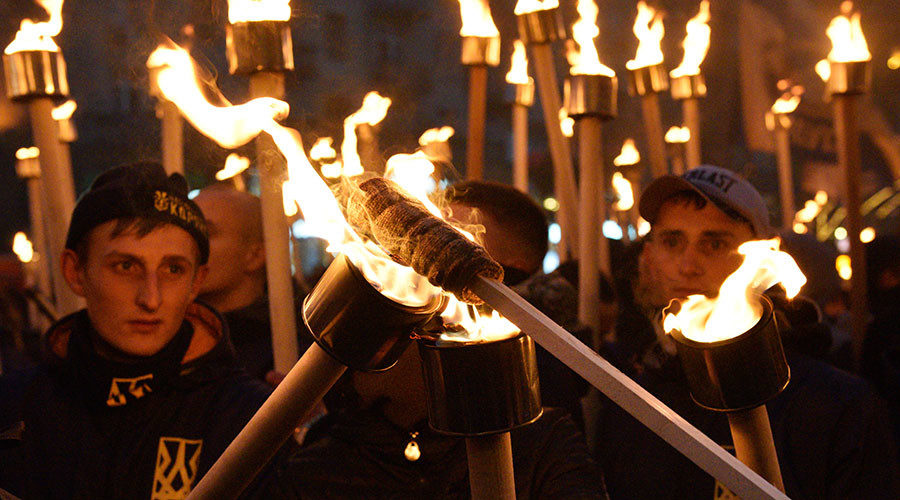 Ukraine neo nazi nationalist march