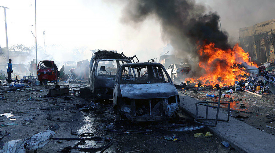 explosion in KM4 street in the Hodan district of Mogadishu