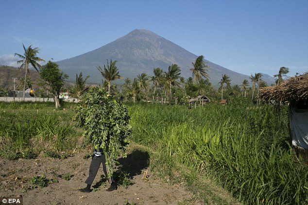 There are fresh fears that Bali's Mount Agung (pictured) could erupt after the volcano reached peak earthquake activity, with thousands of tremors a day