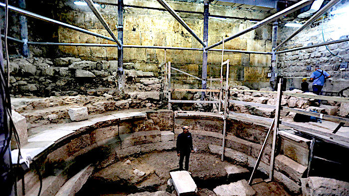 Click to enlarge Wall excavations