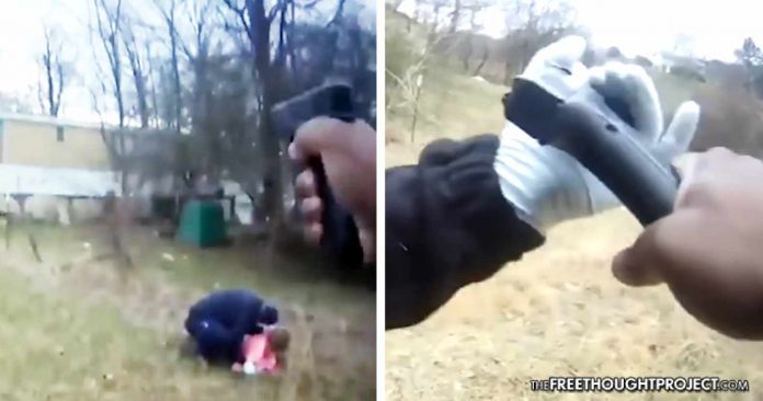 cop with gun