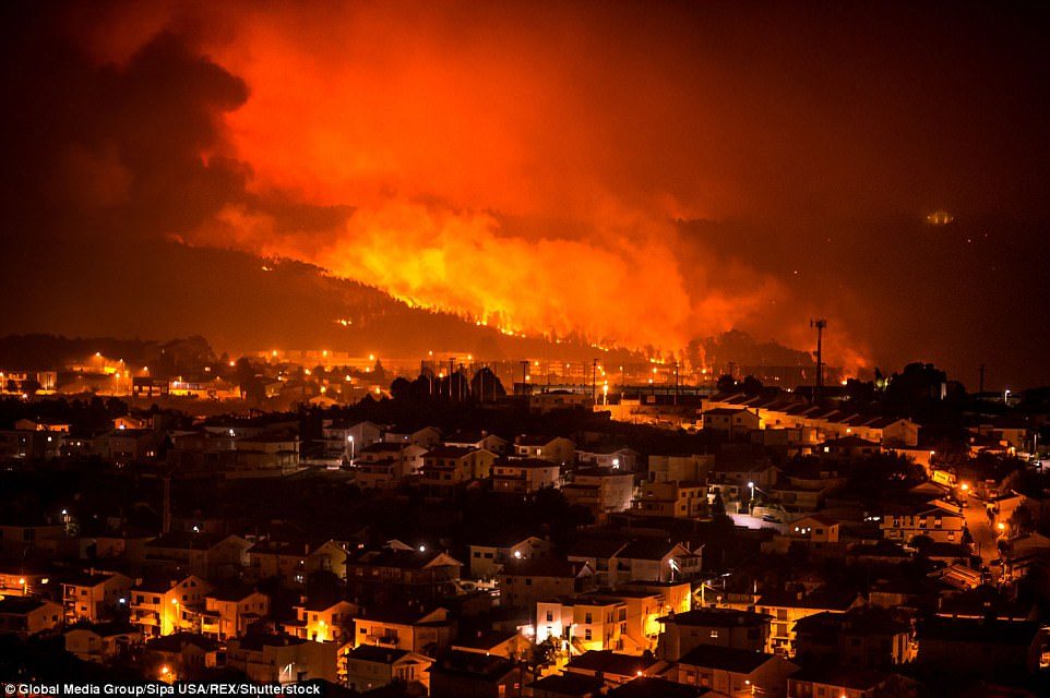 Click to enlarge Portugal wildfires
