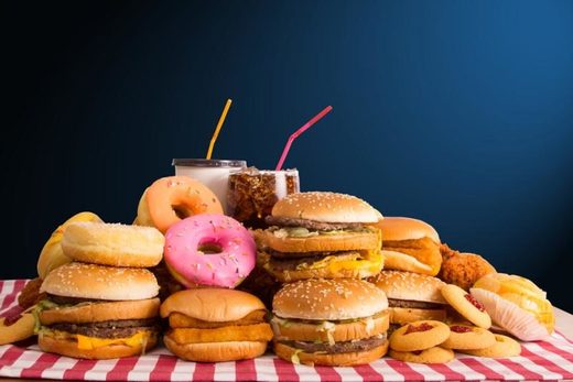 Click to enlarge stress worse than junk food diet