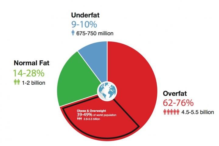Click to enlarge Obesity, overfat