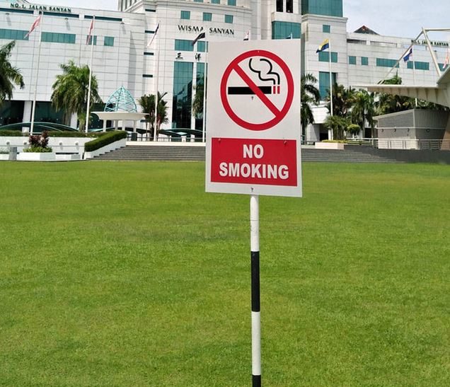 No smoking sign in Borneo