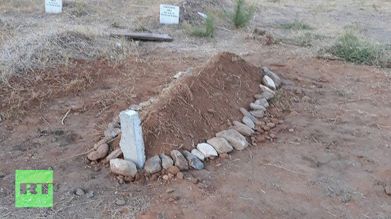 grave of a five-year-old girl