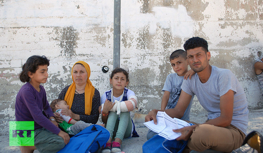 Families on Lesbos