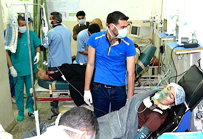 gas attack victim