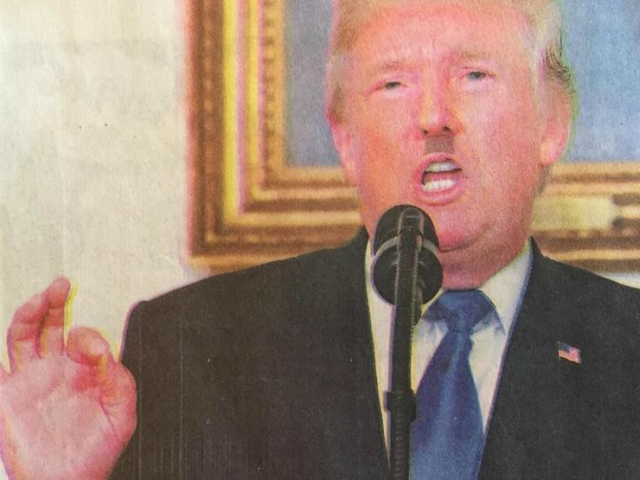 Trump Hitler mustache