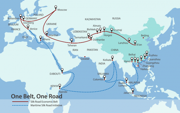 Click to enlarge One Belt, One Road