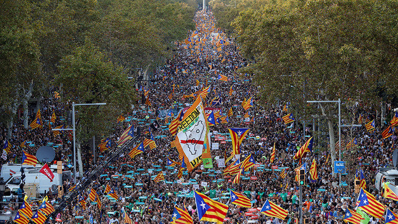 Catalonia pro-independece protest