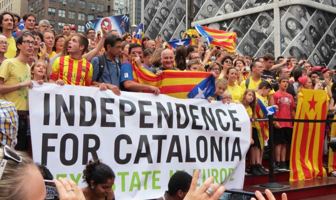 Catalonia independence protesters