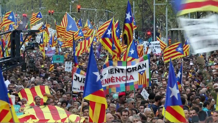Catalonia protesters