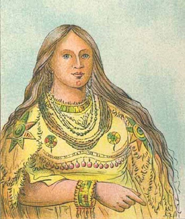 Blue eyed Native American