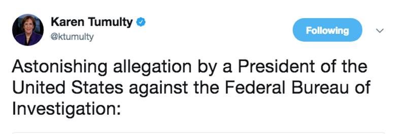 Trump Fbi twitter