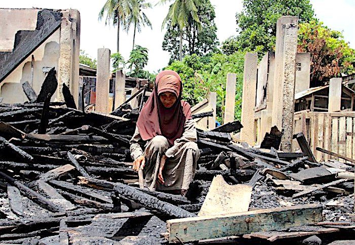 burned house