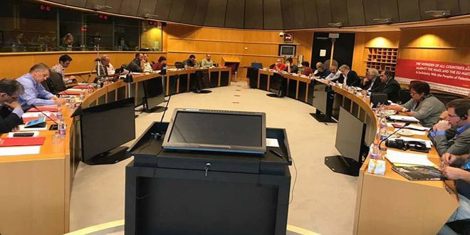 Click to enlarge brussels trade union meeting