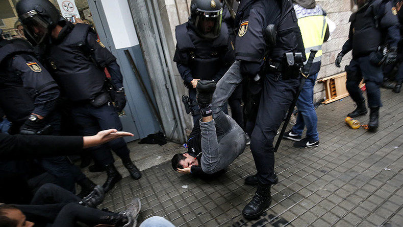 Click to enlarge spanish police violence catalonia