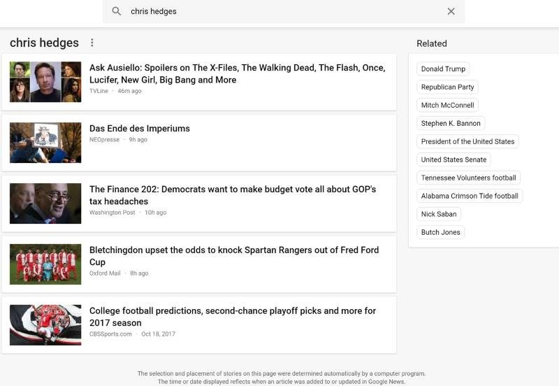 Click to enlarge google censorhsip Chris Hedges