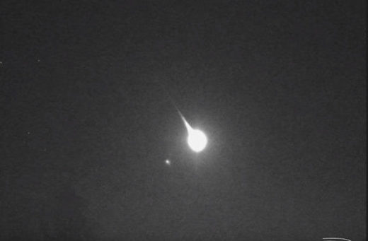 meteor fireball over Poland