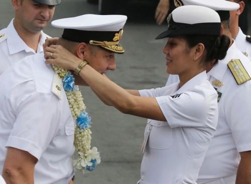 Click to enlarge Rear Admiral Eduard MIkhailov in Manila