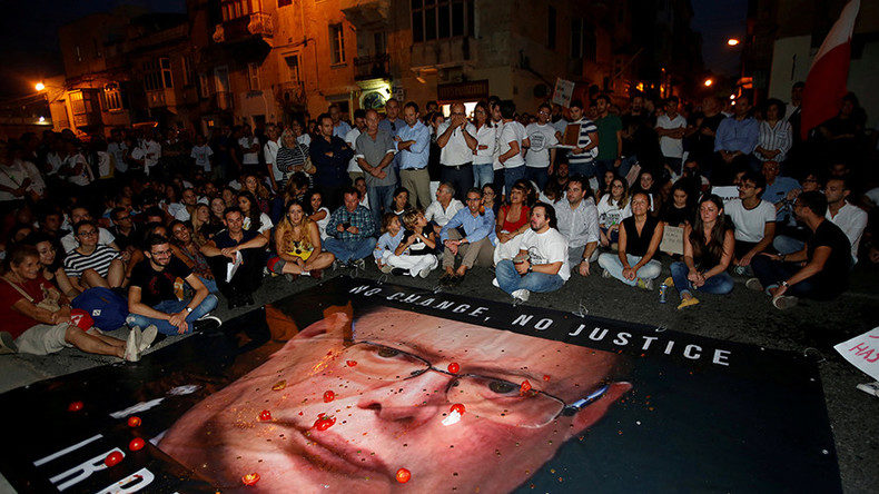Click to enlarge Protest Malta