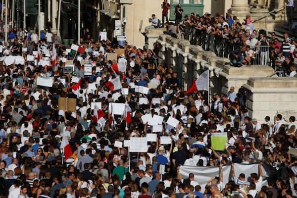 Click to enlarge People protest