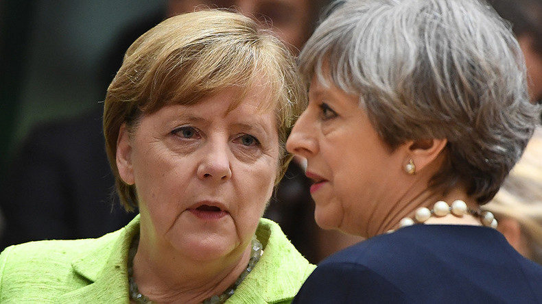 Click to enlarge Angela Merkel Theresa May