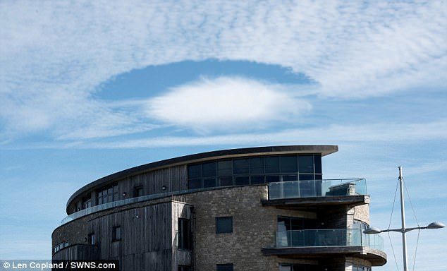 Sometimes the holes in fallstreak formations can expand up to 30 miles (50 km)