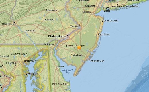 map sout New Jersey