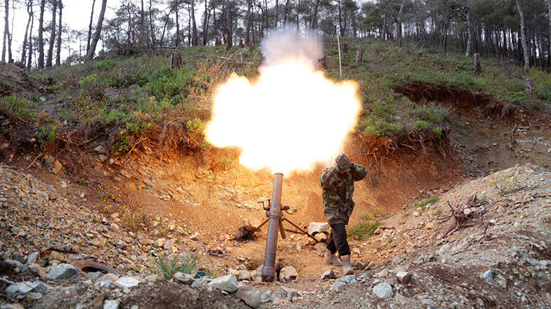 mortar firing