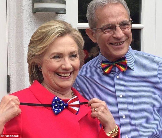 Click to enlarge Ed Buck Hillary Clinton