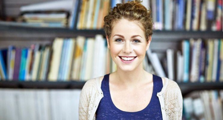 Click to enlarge smiling woman