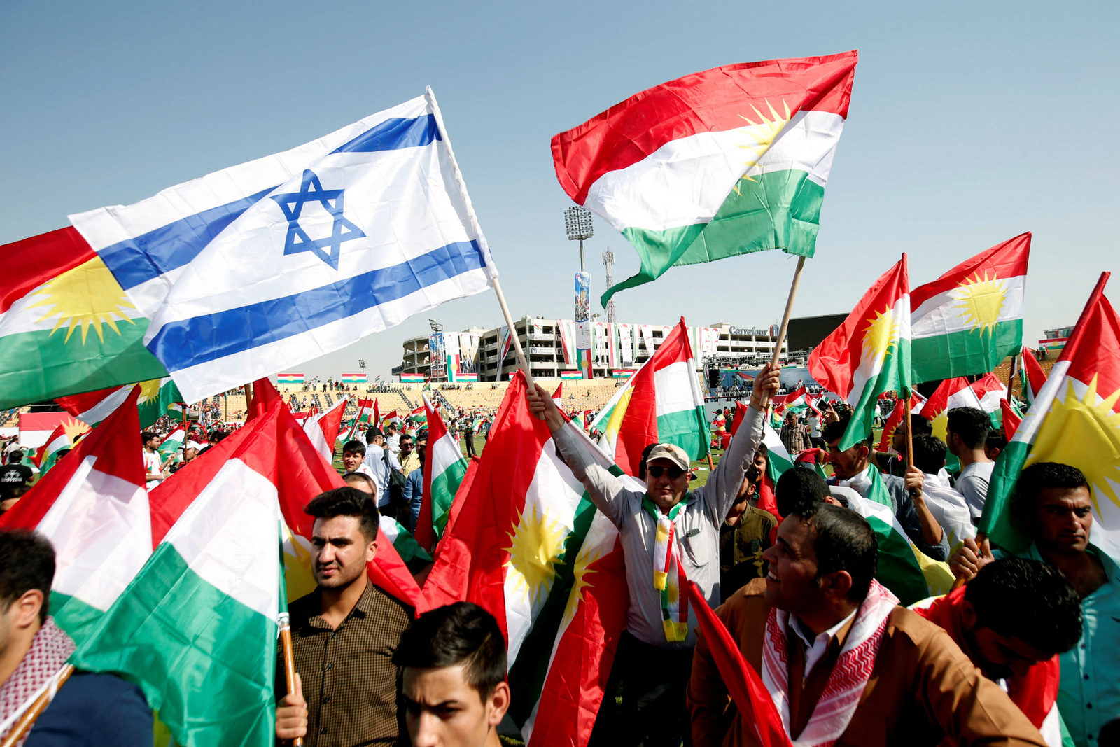 Click to enlarge Kurdish flags