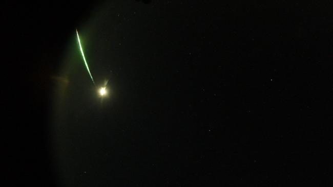 The fireball that travelled across the Eyre Peninsula on Thursday night.