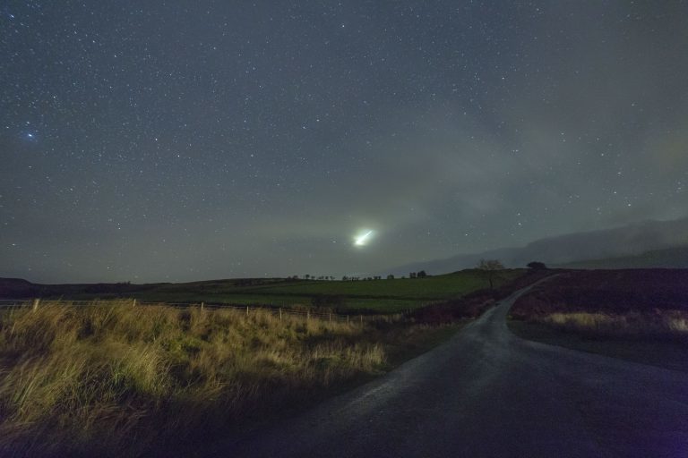 Meteor fireball over South Wales
